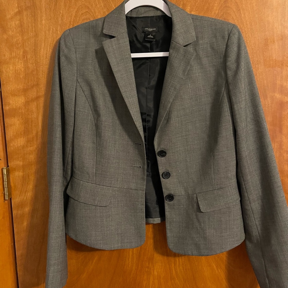 Charcoal Grey Ann Taylor Pant Suit
